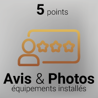 5 points pour un avis déposé et une photo envoyée