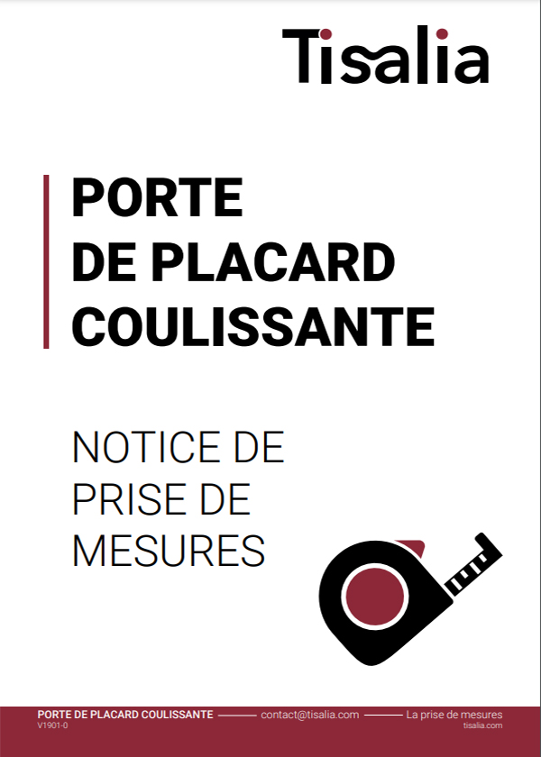 Guide de prise de mesures pour porte de placard coulissante